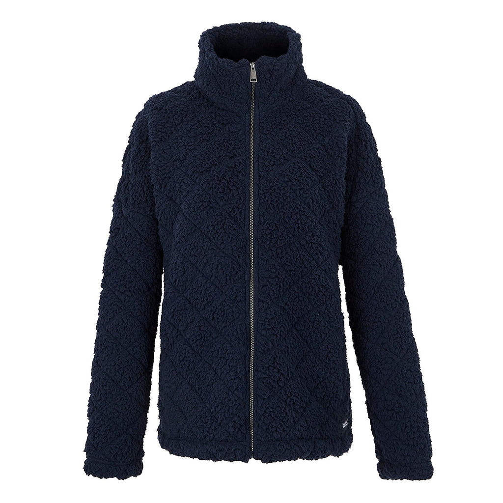 Regatta Womens Cable-Knit Effect Full-Zip Fleece (Size 18) - Navy