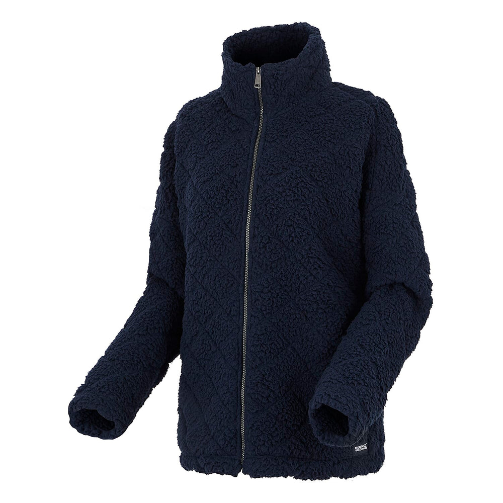 Regatta Womens Cable-Knit Effect Full-Zip Fleece (Size 18) - Navy