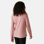 Regatta Womens Marl Half Zip Fleece Sweatshirt (Size 20) - Dusty Rose