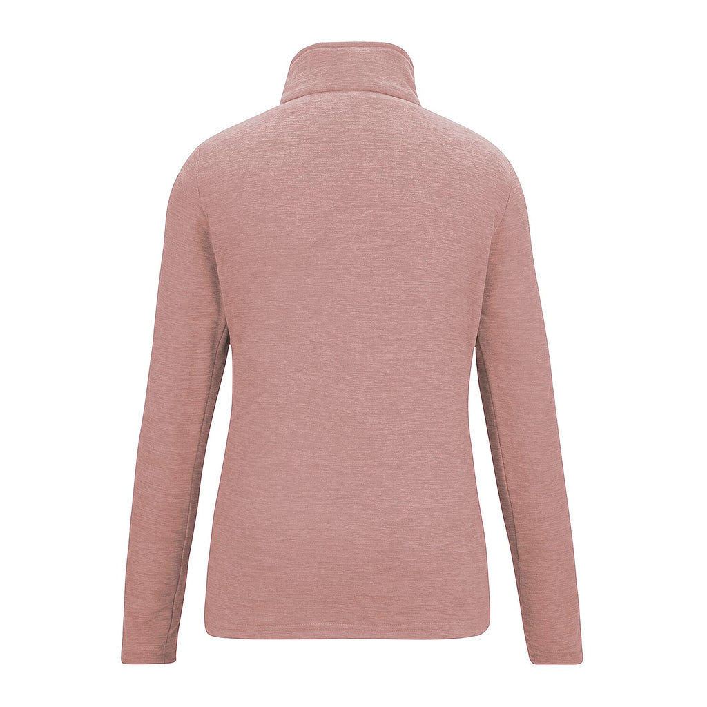 Regatta Womens Marl Half Zip Fleece Sweatshirt (Size 20) - Dusty Rose