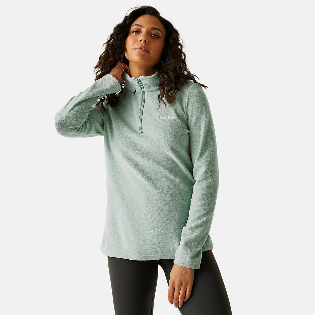 Regatta Womens Lightweight Half-Zip Fleece (Size 20) - Green Haze