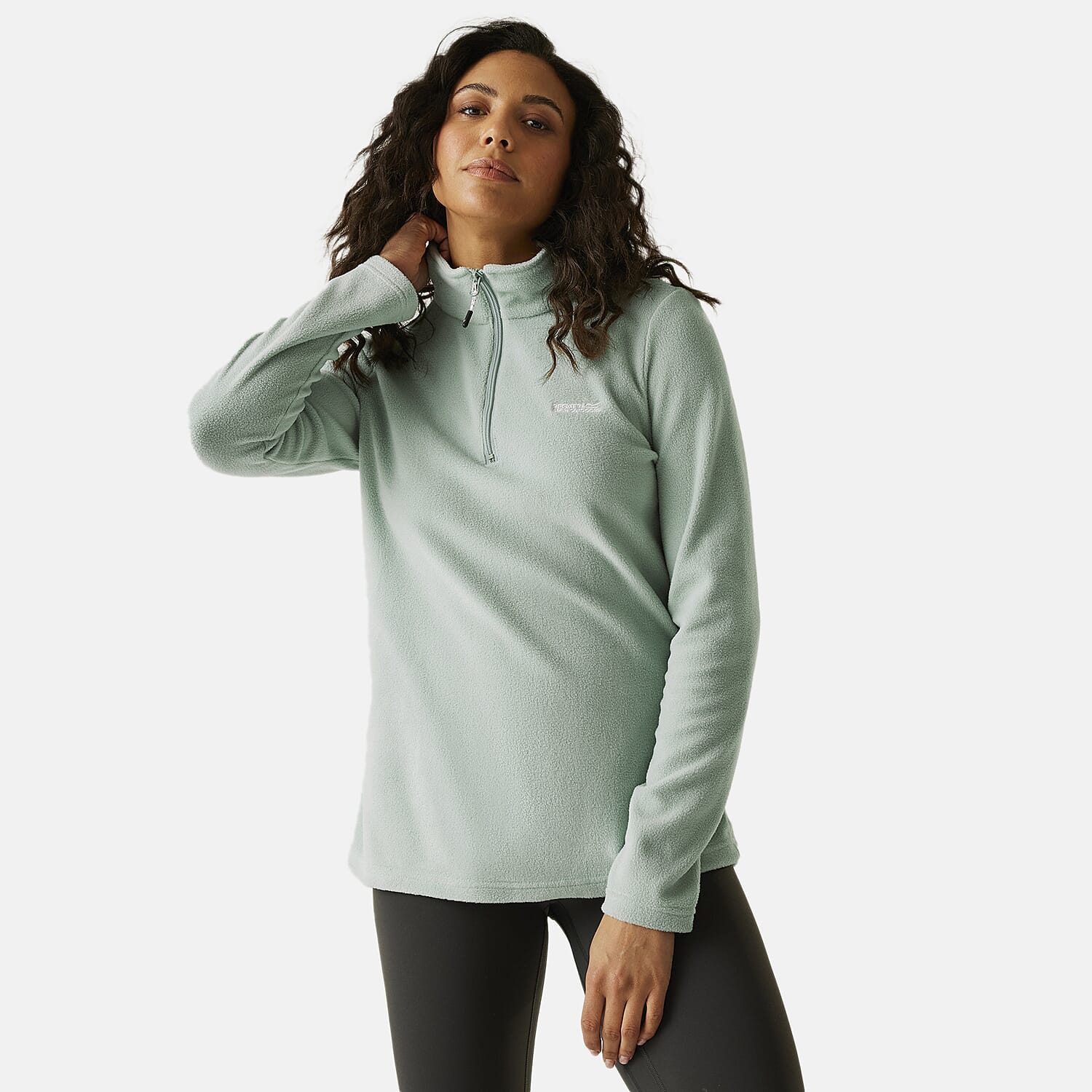 Regatta Womens Lightweight Half-Zip Fleece (Size 20) - Green Haze