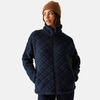 Regatta Womens Cable-Knit Effect Full-Zip Fleece (Size 20) - Navy
