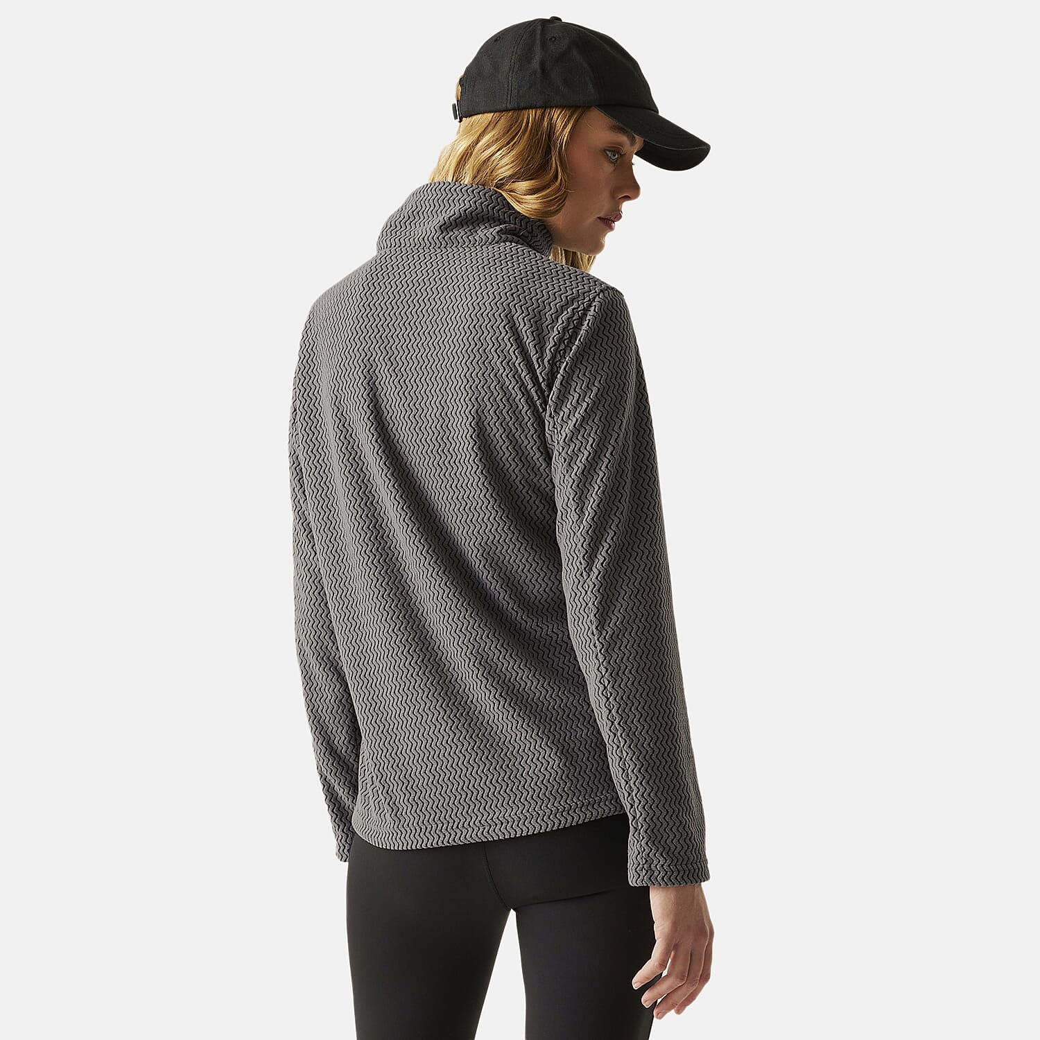Regatta Womens Textured Full-Zip Fleece (Size 22) - Seed Grey