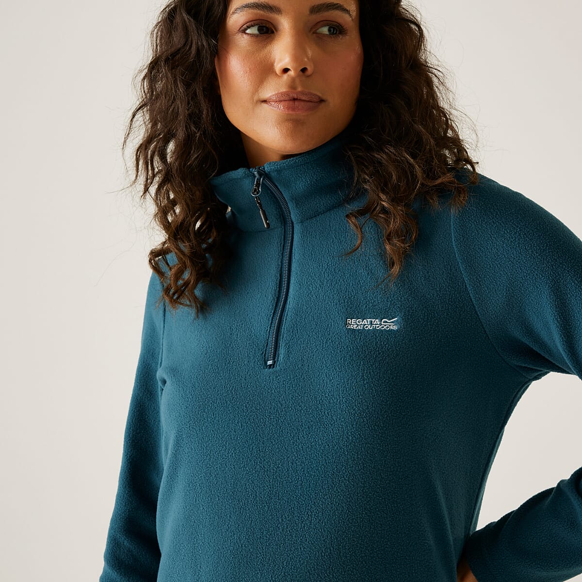 Regatta Womens Lightweight Half-Zip Fleece (Size 24) - Moroccan Blue