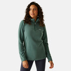 Regatta Womens Lightweight Half-Zip Fleece (Size 24) - Spruce Green