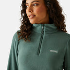 Regatta Womens Lightweight Half-Zip Fleece (Size 24) - Spruce Green