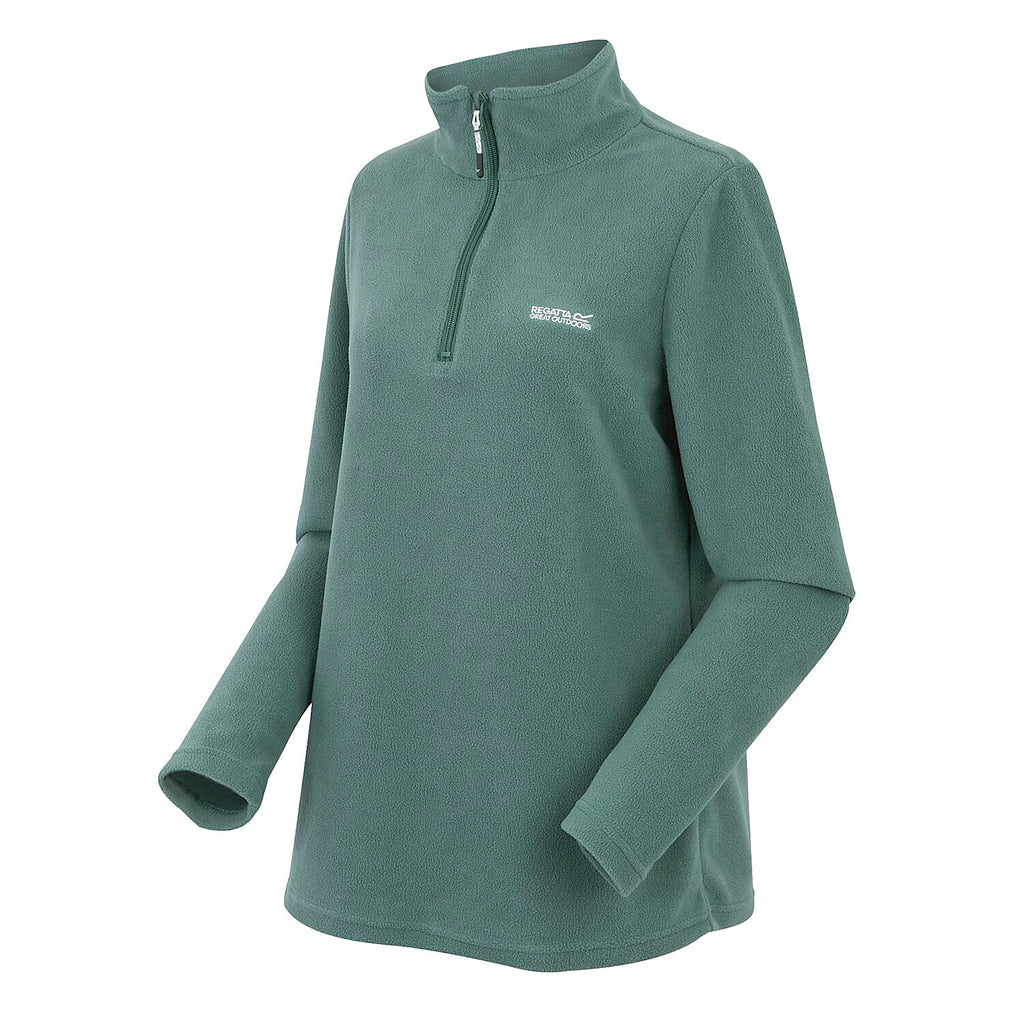 Regatta Womens Lightweight Half-Zip Fleece (Size 24) - Spruce Green