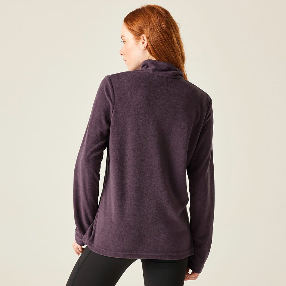 Regatta Womens Lightweight Half-Zip Fleece (Size 14) - Deep Plum