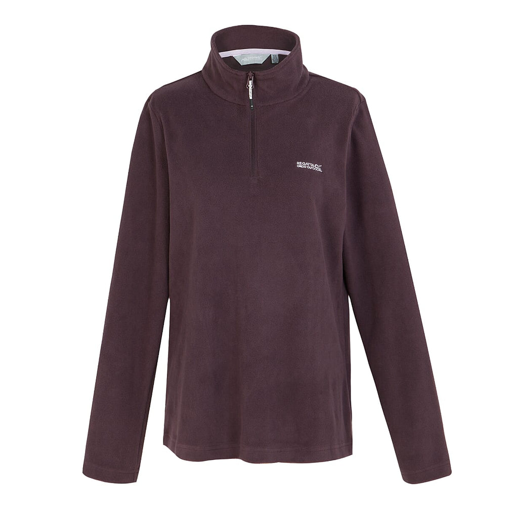 Regatta Womens Lightweight Half-Zip Fleece (Size 14) - Deep Plum