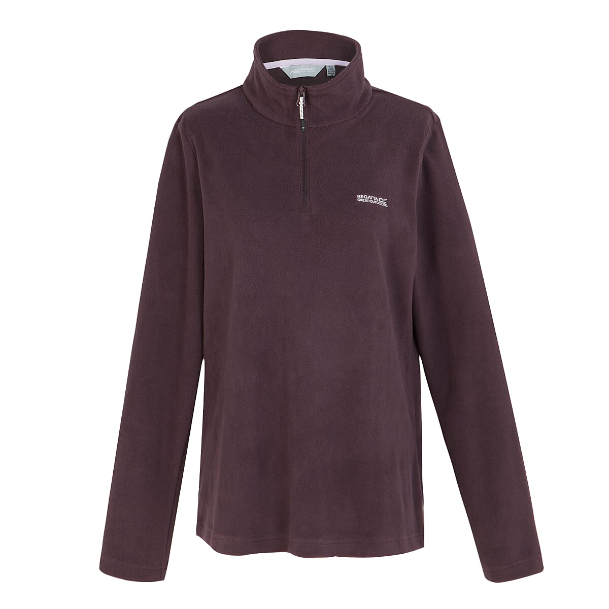 Regatta Womens Lightweight Half-Zip Fleece (Size 14) - Deep Plum