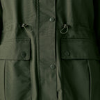 Regatta Womens Long-Length Waterproof Insulated Jacket With Adjustable Shockcord, Patch Pockets - Fleece Lined Hood (Size 20) - Dark Khaki