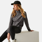 Regatta Womens Textured Full-Zip Fleece (Size 14) - Seed Grey