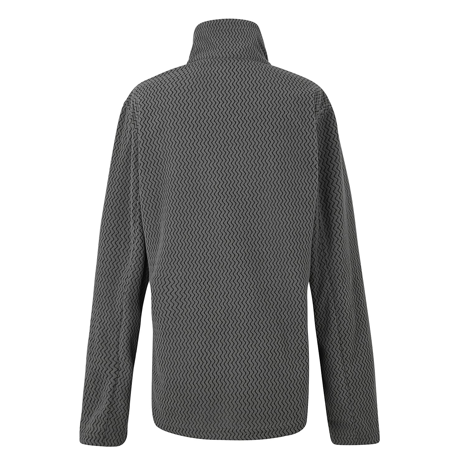 Regatta Womens Textured Full-Zip Fleece (Size 14) - Seed Grey