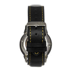 Reign Monterey Skeletonized Leather-Band Watch