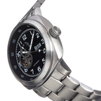 REIGN IMPALER Automatic Movt. Black Dial 5ATM Water Resistant Watch with Stainless Steel Strap