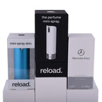 Reload Mini Perfume Spray White (Incl. Mercedes For Women - 5ml - Aluminium Blue Skin)