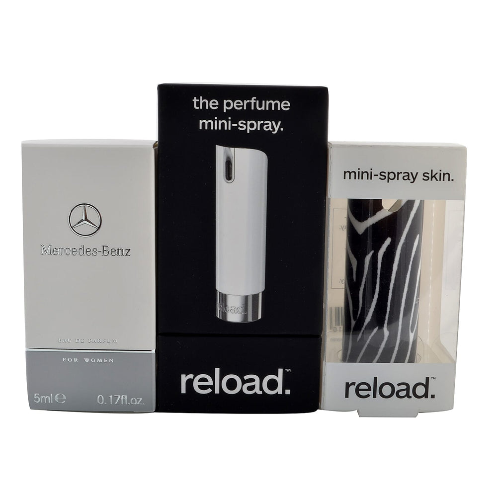 Reload Mini Perfume Spray White (Incl. Mercedes For Women - 5ml - Zebra Skin)