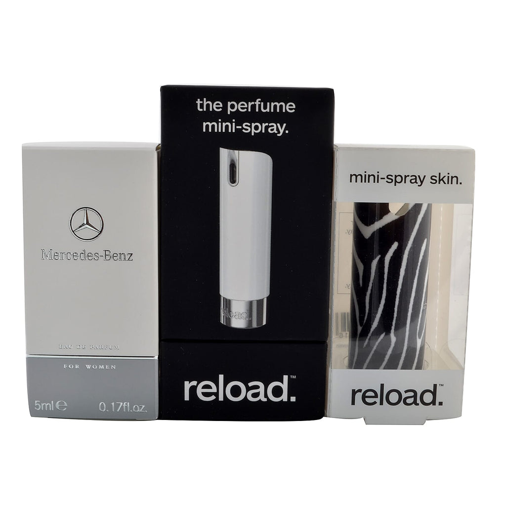 Reload Mini Perfume Spray White (Incl. Mercedes For Women - 5ml - Zebra Skin)