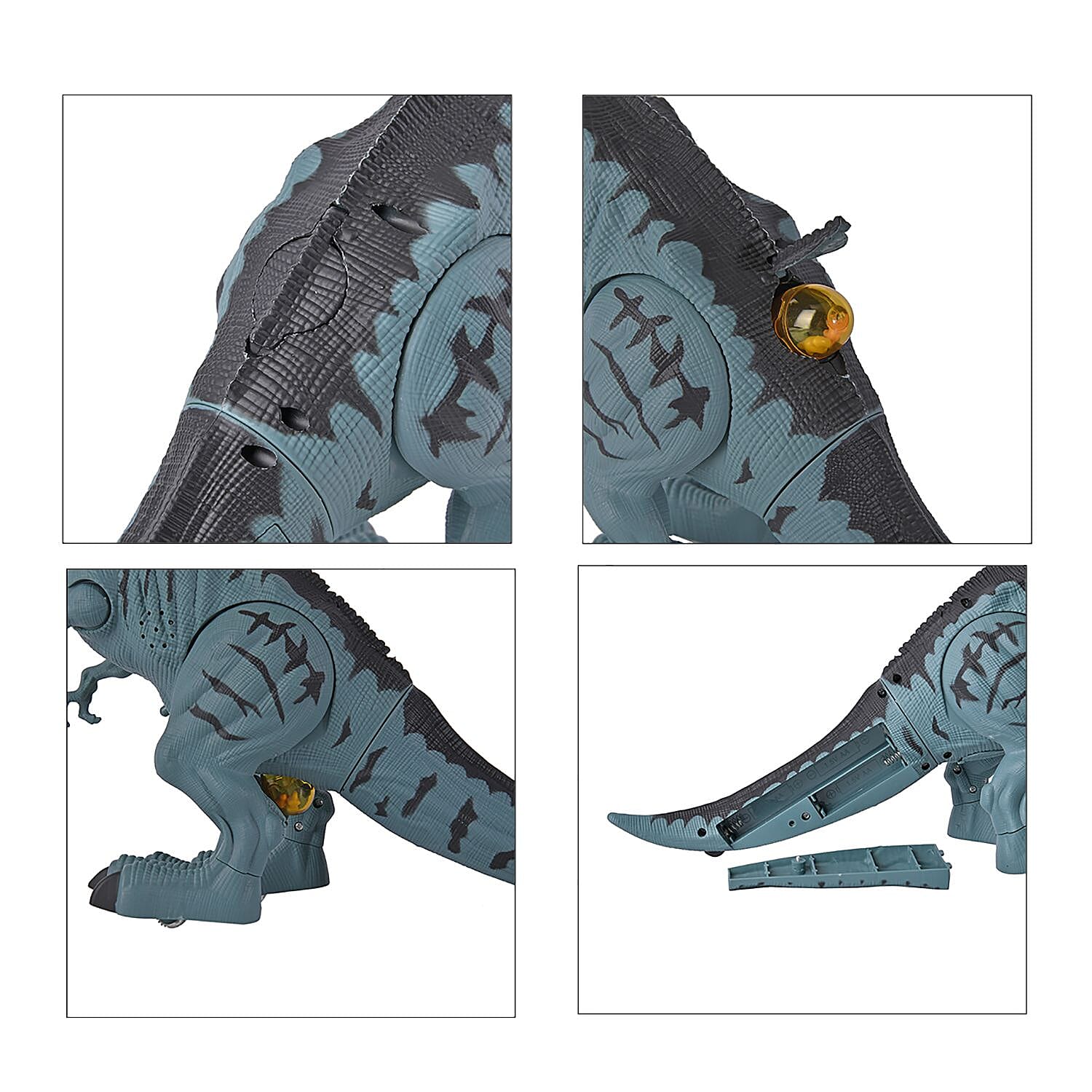 Remote Controlled Spray Laying Tyrannosaurus Rex with Projection - Blue  (Requires 5AA Batteries - not Incld)