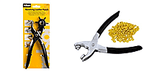 Revolving Punch Pliers - Eyelet Pliers with 100 Eyelets
