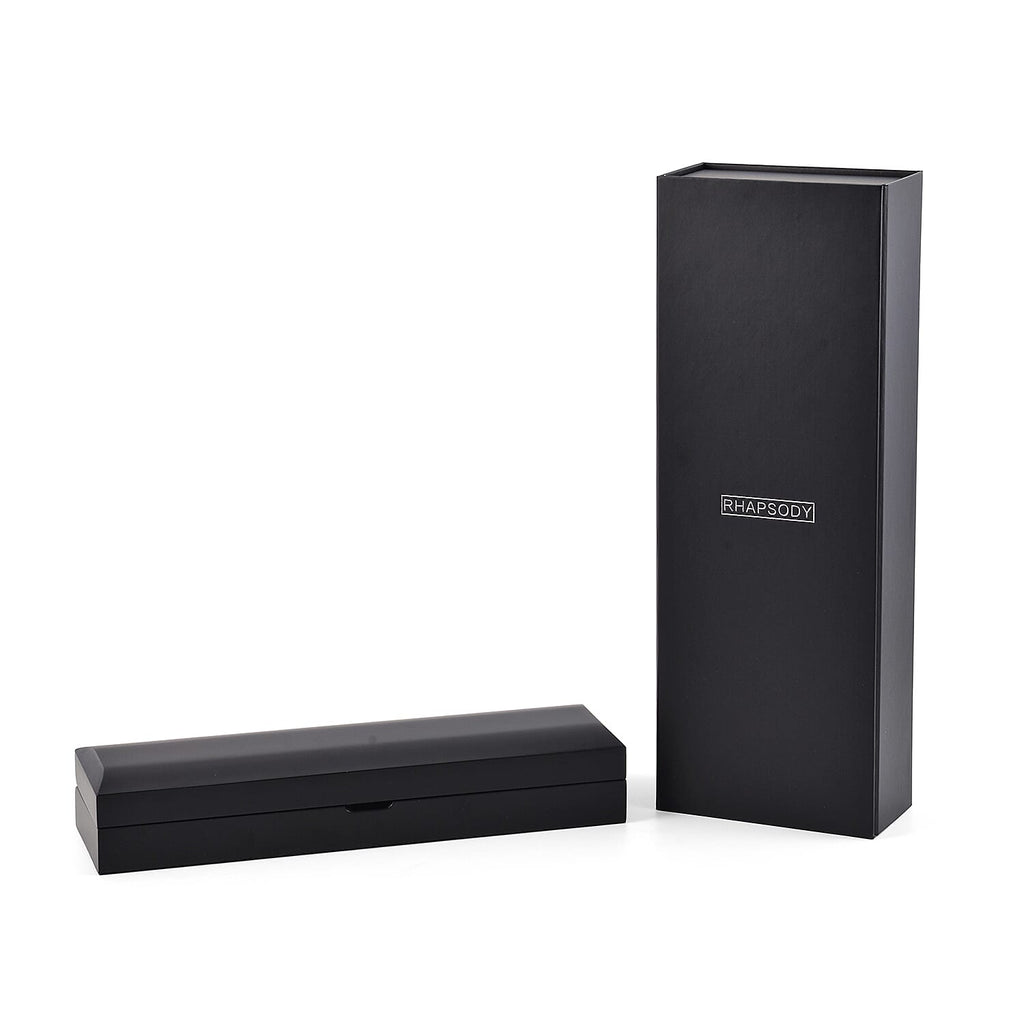 Rhapsody Patterned Jewellery Box (Size 24x7x4 cm) - Black & Black