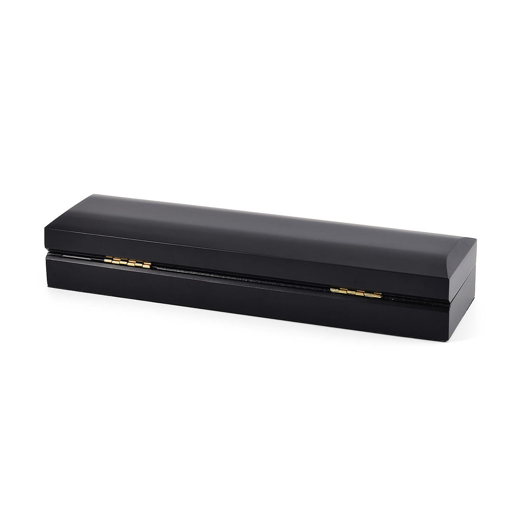 Rhapsody Patterned Jewellery Box (Size 24x7x4 cm) - Black & Black