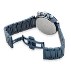 ROAMER Toscana Swiss Ronda-5030.D-A1C4 Movt. 5ATM WR Blue Dial Mens Watch with Blue Colour Stainless Steel Strap