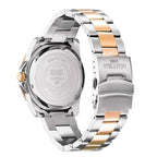Roamer Nautic Swiss Quartz Movt. 10ATM Mens Blue Dial Watch with Rose - Silver Stainless Steel Strap