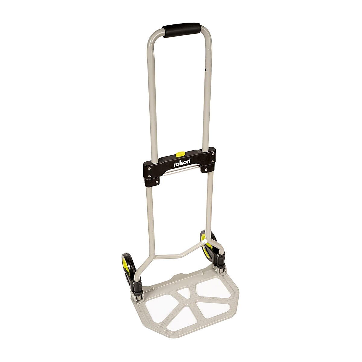 Rolson 60kg Folding Trolley with Wheels - Large Toe Plate - Grey