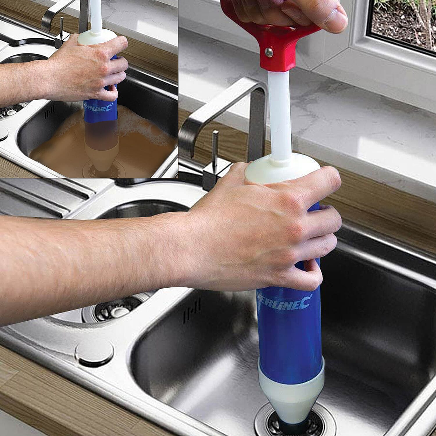 ROLSON - Waste Pipe Blast Unblocker (Size 42x10cm)