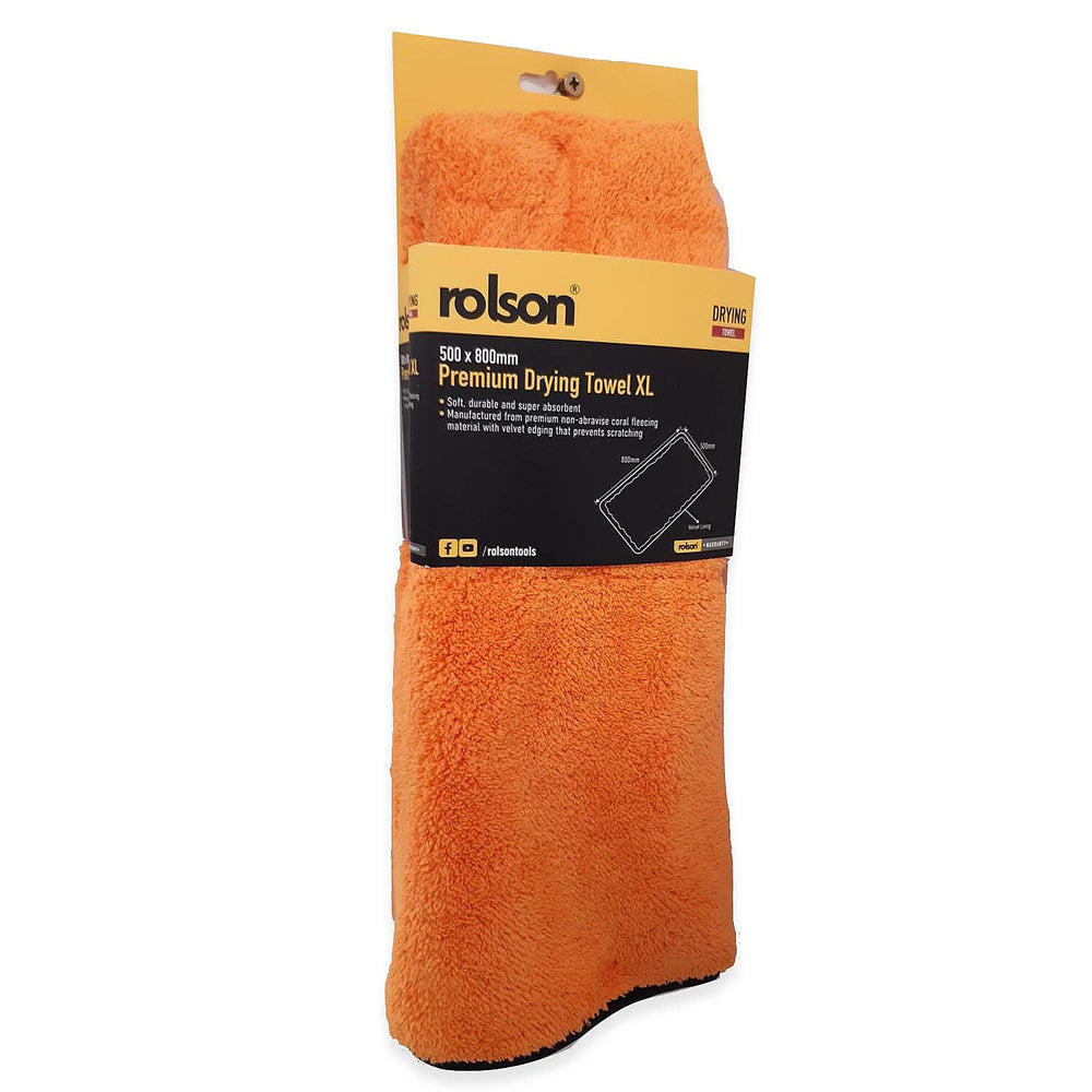 Rolson Premium Drying Towel (XL) - Orange