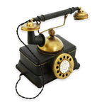 Past Time Creative Craft Hand Painted Vintage Metal Telephone Ornament - Bronze