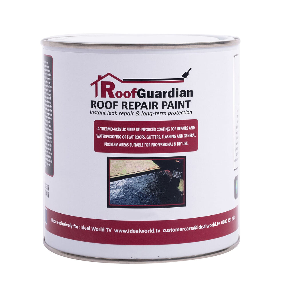 Roof Guard Instant Waterproofing Paint for Leaking Roofs (1Lt) - Grey