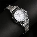 Royal Bali Collection Sterling Silver Bracelet Watch (Size - 7), Silver Wt. 35.98 Gms.
