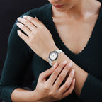 Royal Bali Collection Sterling Silver Bracelet Watch (Size - 7), Silver Wt. 35.98 Gms.