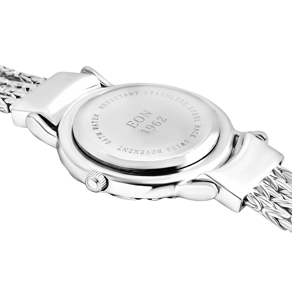 Royal Bali Collection Sterling Silver Bracelet Watch (Size - 7), Silver Wt. 35.98 Gms.