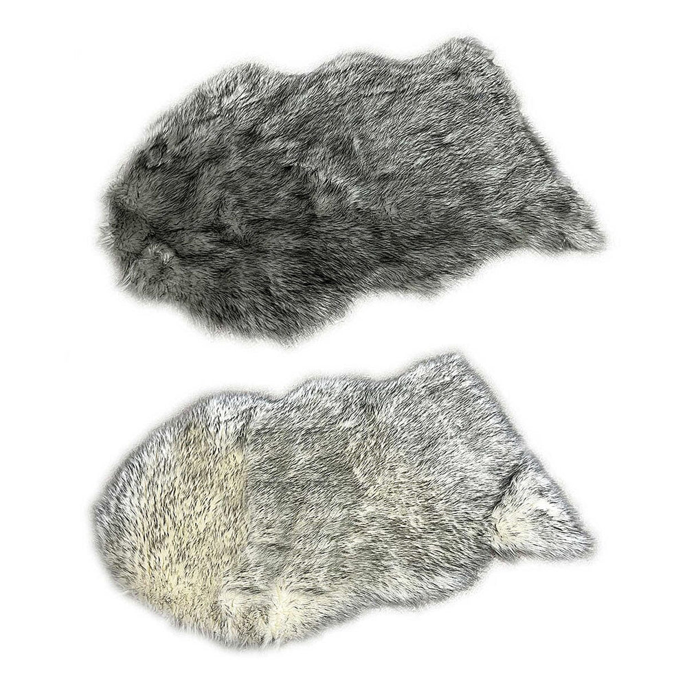 Soft Touch Faux Fur Rug (Size 90x60 cm) - White