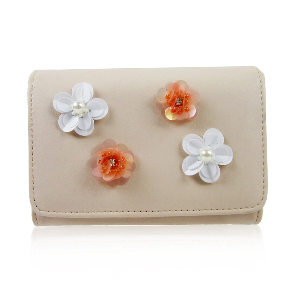 Rylee Flower Purse - Nude