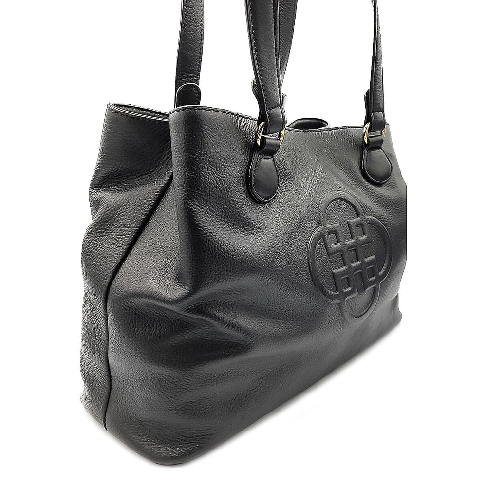 Saddler Rosie100% Genuine Exquisite Leather Zip top Tote Bag - Black