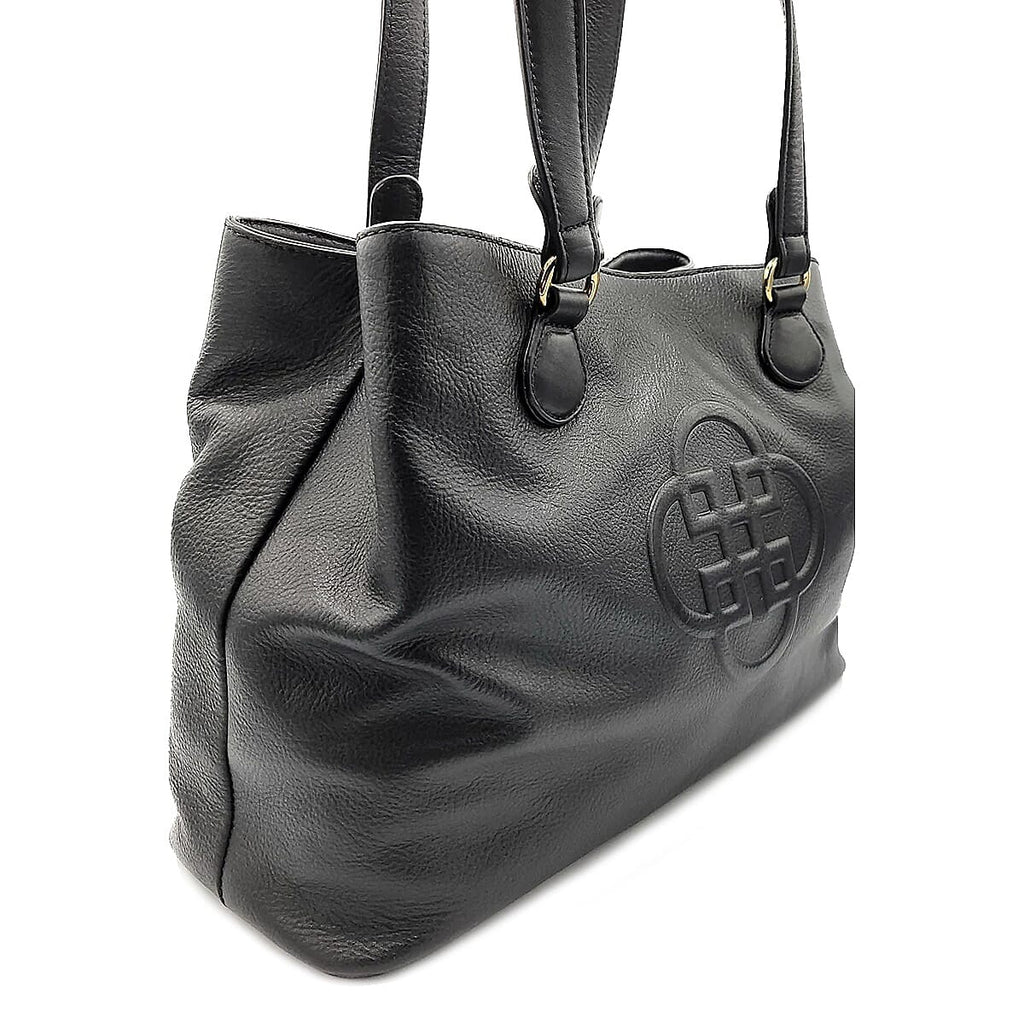 Saddler Rosie100% Genuine Exquisite Leather Zip top Tote Bag - Black