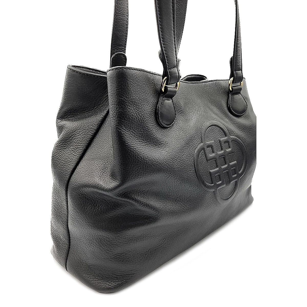 Saddler Rosie100% Genuine Exquisite Leather Zip top Tote Bag - Black
