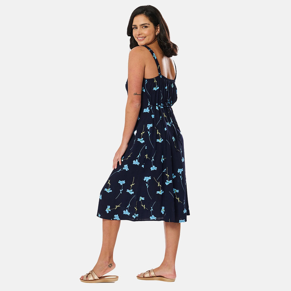Woven Dress (Size - 12) - Navy