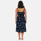 Woven Dress (Size - 12) - Navy
