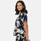 IW Woven Top (Size - 14) - Navy