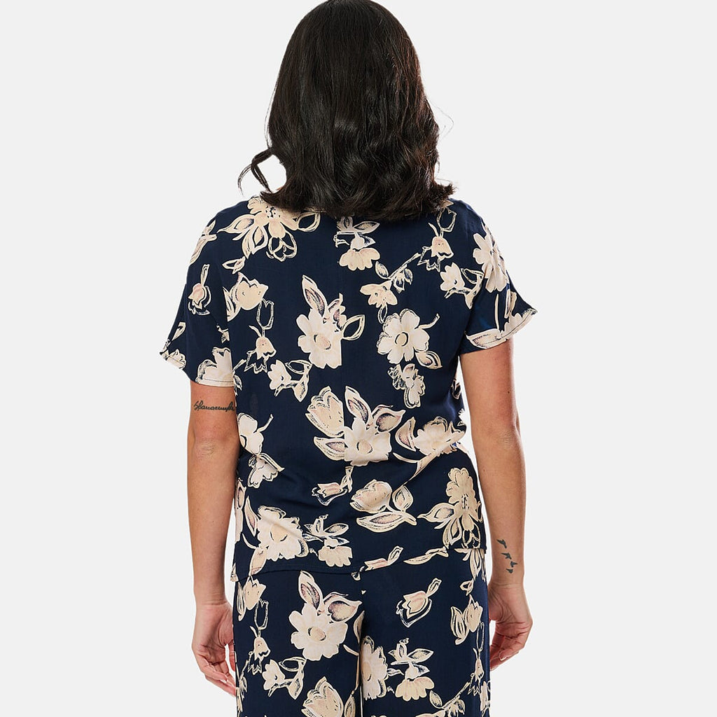 IW Woven Top (Size - 14) - Navy