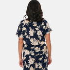 IW Woven Top (Size - 14) - Navy