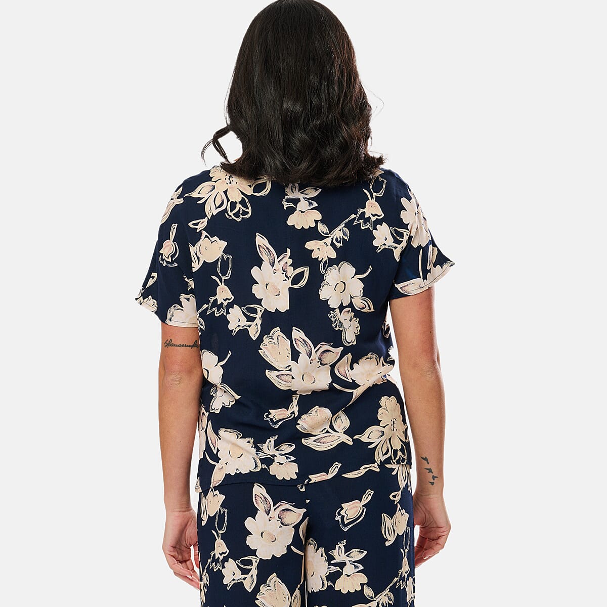 IW Woven Top (Size - 14) - Navy