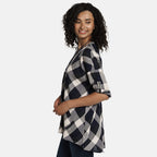 Woven Top (Size - 12) - Navy