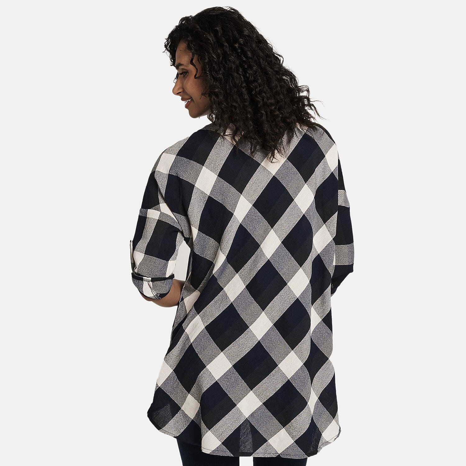 Woven Top (Size - 12) - Navy